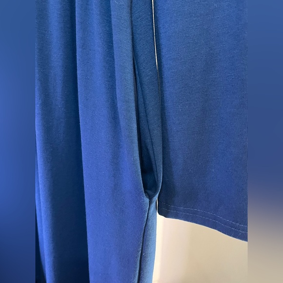 Blue Long-Sleeve Maxi Dress by Angashion - Picture 10 of 15